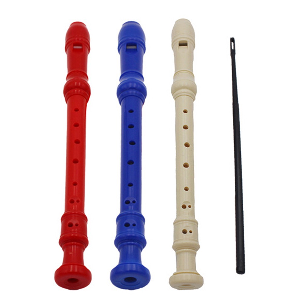8Hole Plastic Soprano Recorder Kids Beginners Flute Musical