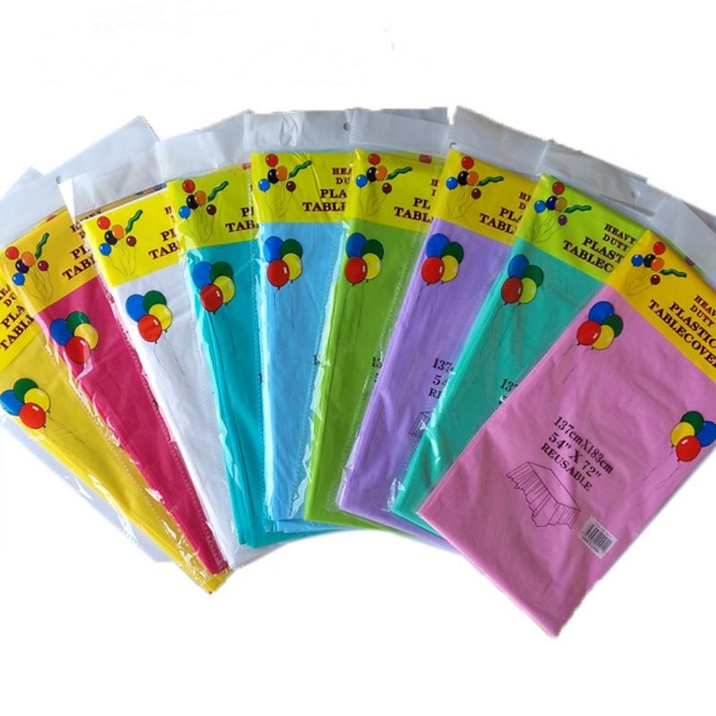 SG 🤍 Disposable Table Cover Table Cloth Party Event Decorations