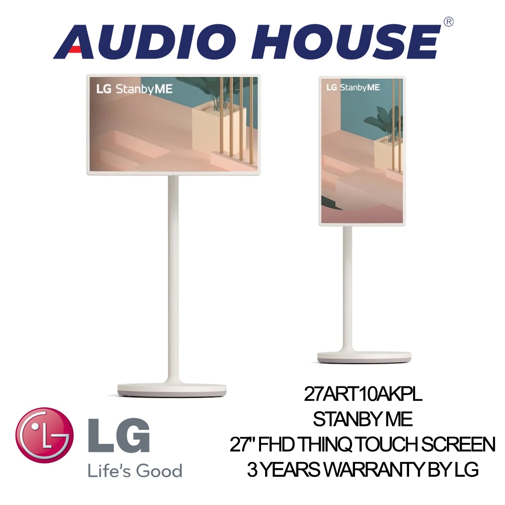 LG 27ART10AKPL STANBYME 27" FHD THINQ TOUCH SCREEN TV***Free Delivery & installation