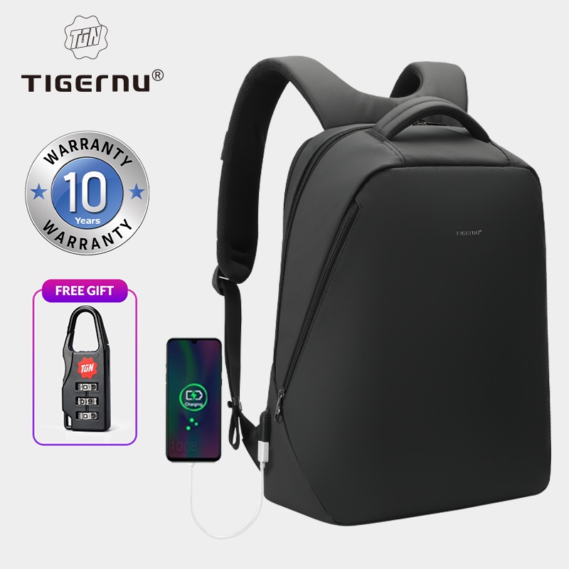 Tigernu Casual Waterproof 17" Laptop Bag Antitheft Largecapacity Backpack Men Fashion Travel