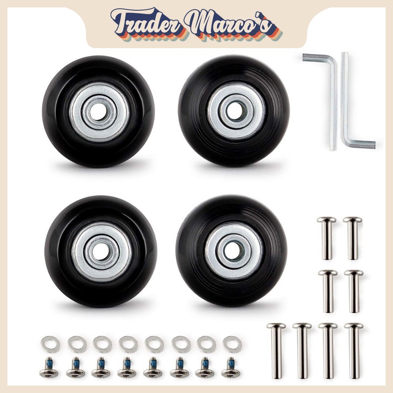 [SG Seller] 4 PCS Luggage Wheel Replacement For 40MM 50MM 60MM Shopee