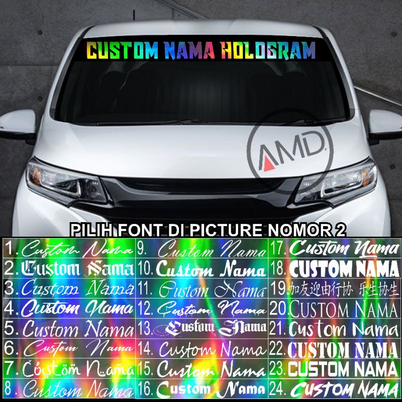 Custom Car Glass Sticker Car Sticker Custom Hologram Car Sticker