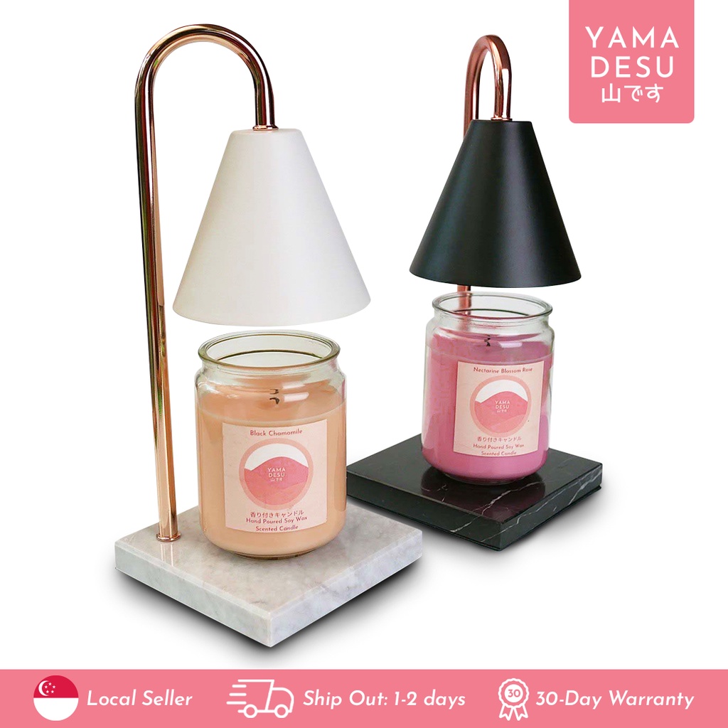 Marble Candle Warmer Lamp for Scented Candles like Yankee Candle Holder