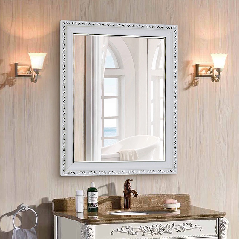 YIXIN European Style Plastic Frame Bathroom Mirror Hand Washing Table Bathroom Makeup Mirror