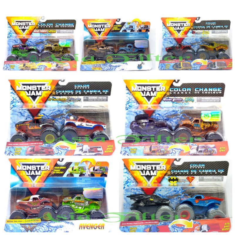 Monster JAM Color CHANGES Contents 2 SCOOBY DOO MAX D GRAVE DIGGER