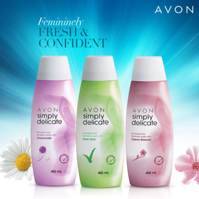 AVON Feminine Hygiene Wash Simply Delicate 200ml/400ml Aloe Vera