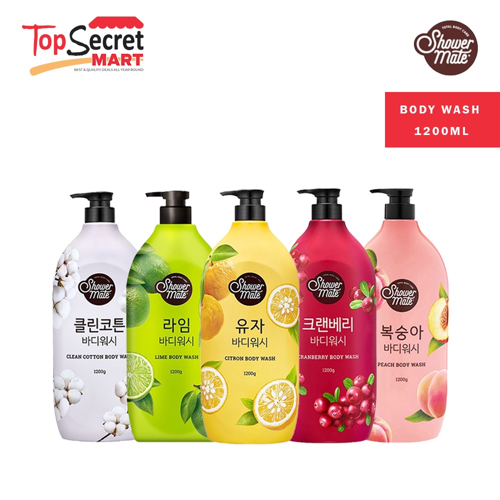 [Korea Top Body Wash] Shower Mate Natural Body Wash Citron / Cranberry / Peach / Lime / Clean
