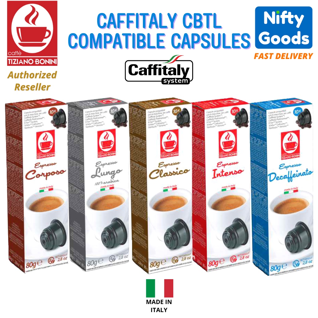 ☕🌈 CAFFE BONINI CBTL Caffitaly System Compatible Capsules Coffee Espresso Classic Corposo Lungo