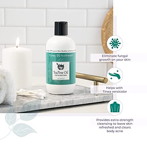 Antifungal Tea Tree Oil Body Wash Helps Athletes Foot, Ringworm