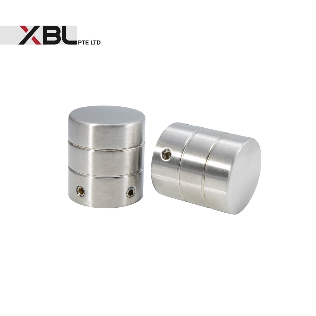 Stainless Steel Door Knob 38mm 2pcs (Toilet Cubicle, Changing Room