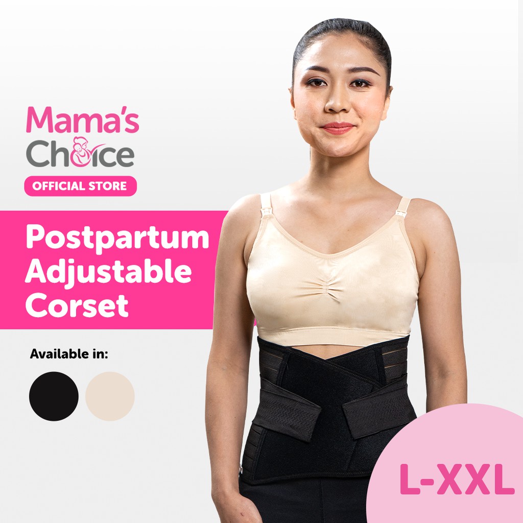 Mama's Choice Postpartum Adjustable Corset Belly Band Belly Wrap Binder Shopee Singapore