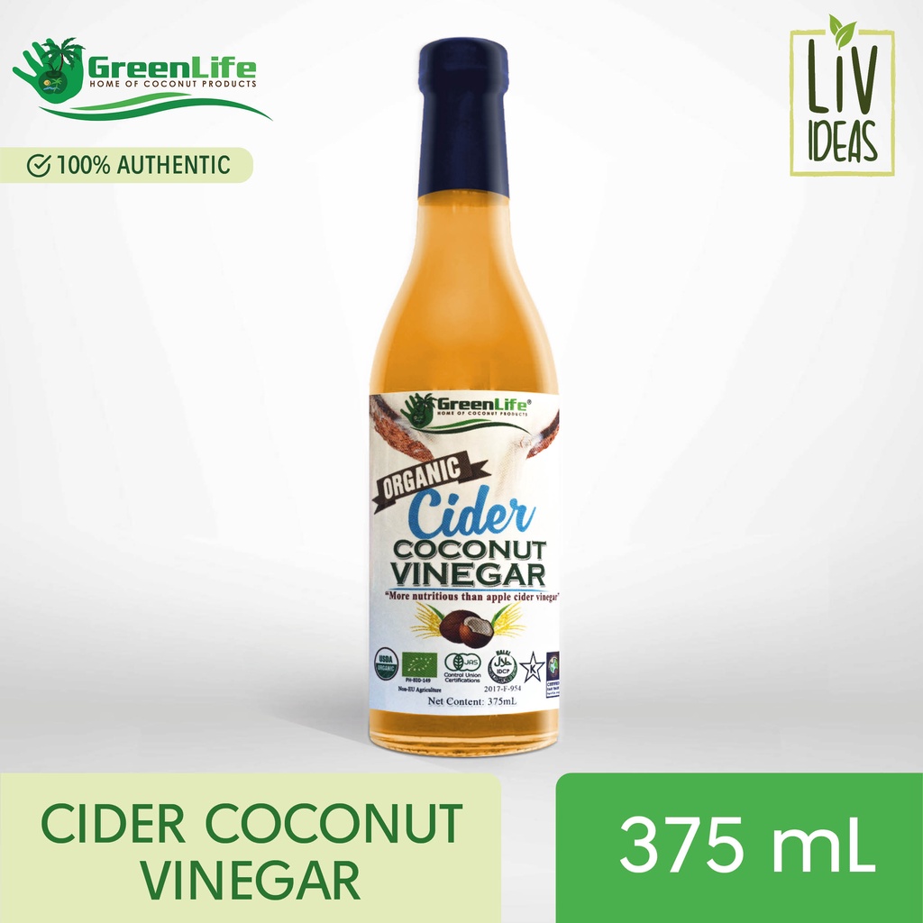 GreenLife Organic Cider Coconut Vinegar 375ml (Apple Cider Vinegar