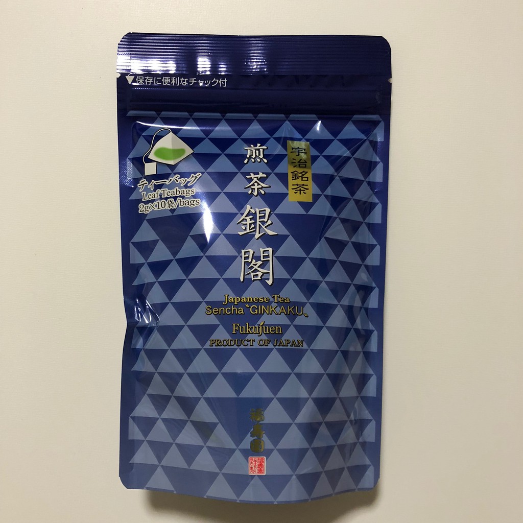 Kyoto Uji Fukujuen Japanese SENCHA Tea Bag Ginkaku Green Tea 2g 10