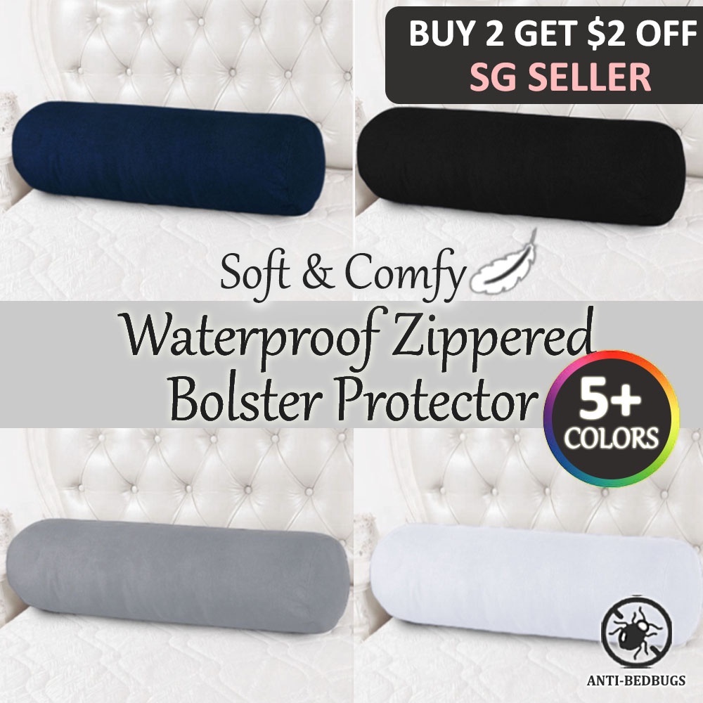 SG Zip Waterproof Bolster Protector Zip Bolster Case Zip Bolster Cover