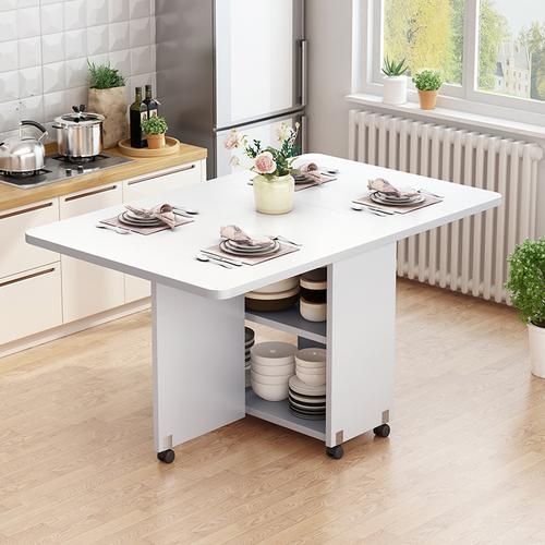 Foldable table household dining table simple table telescopic table
