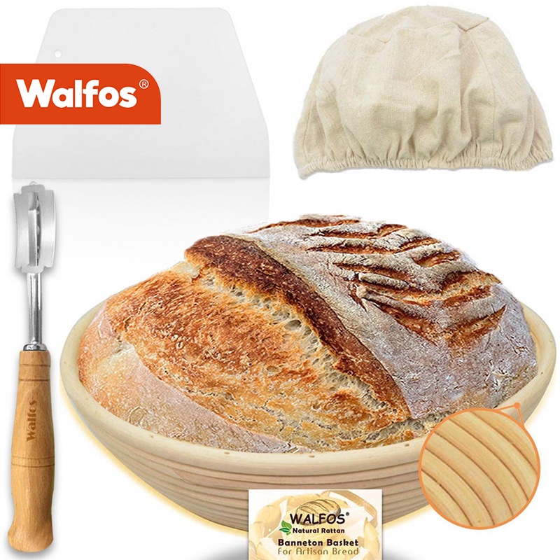 WALFOS Top Grade Bread Proofing Basket With Cloth