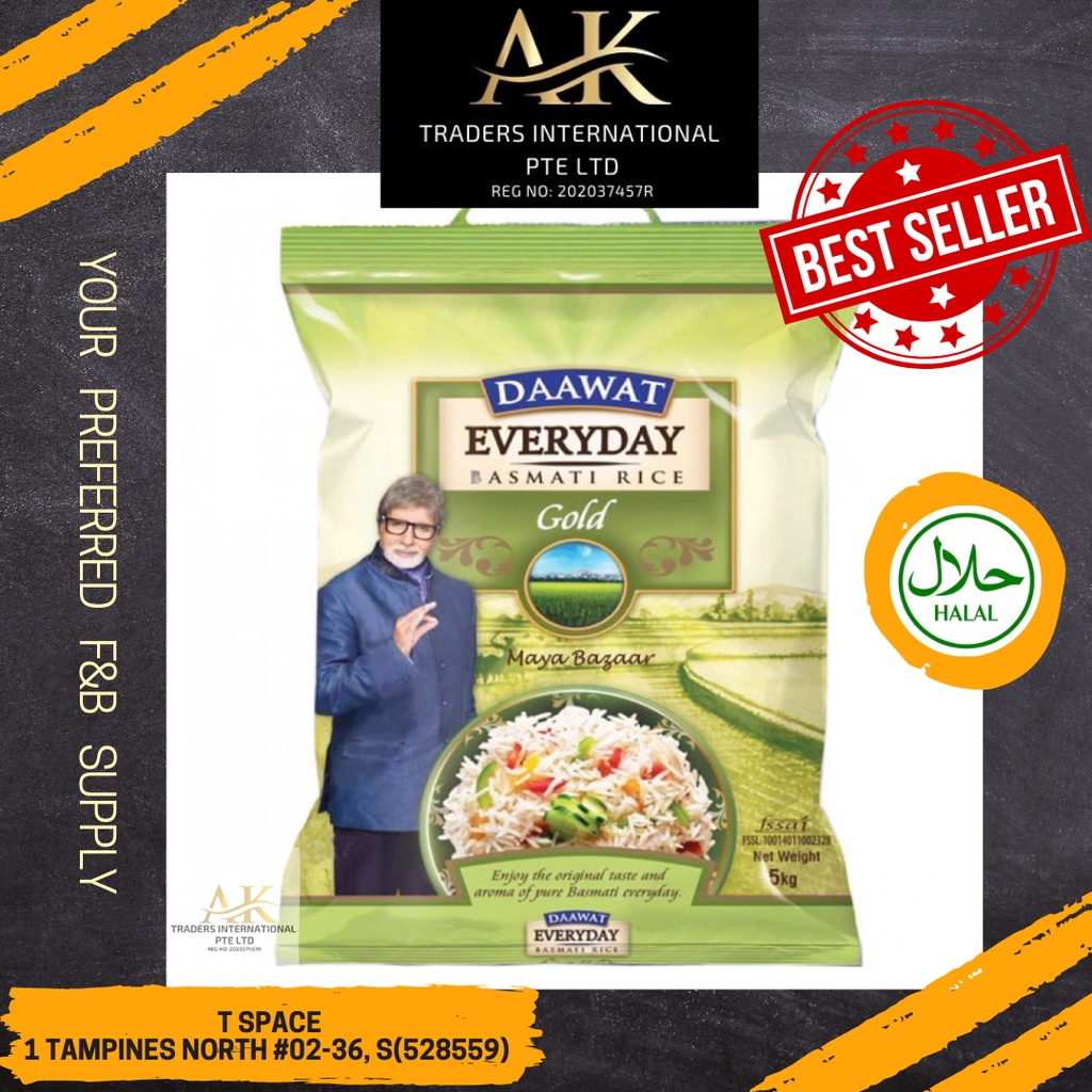 DAAWAT EVERYDAY GOLD BASMATI RICE 5KG Shopee Singapore