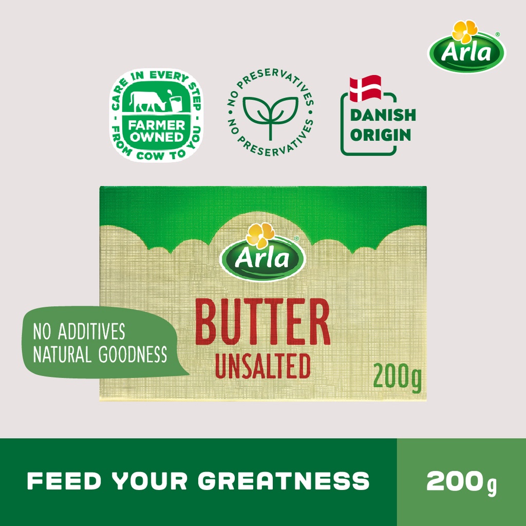 Arla Unsalted Butter 200g Shopee Singapore