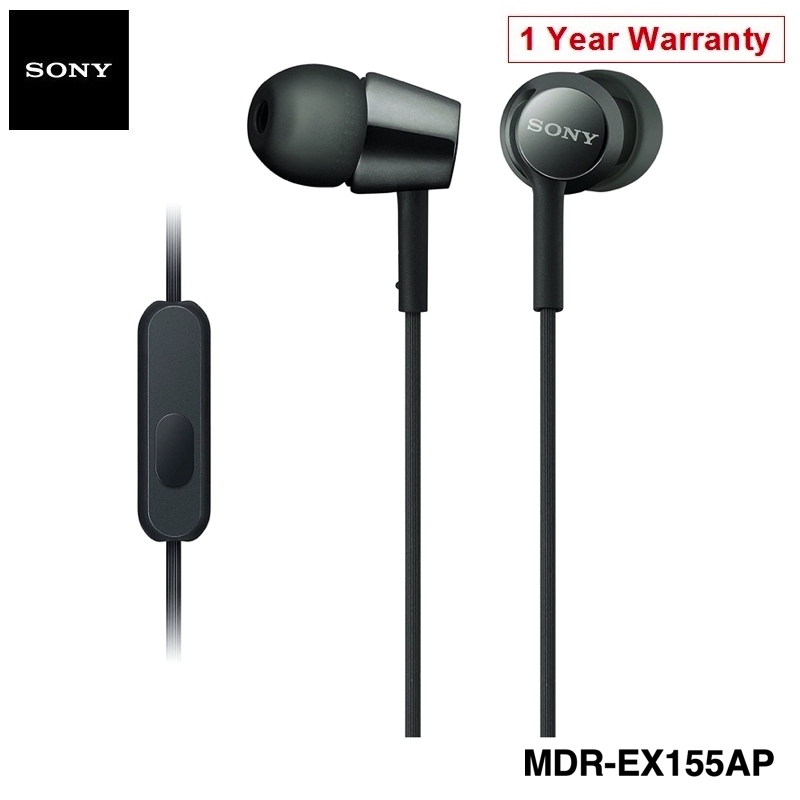 Sony MDREX155AP Wired InEar Earphones with Mic 3.5mm Aux Headphones