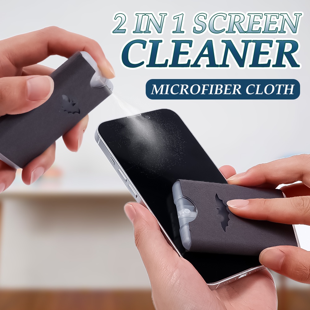 2 In 1 Screen Cleaning Sprayer for All Phones Laptop Tablet Screens
