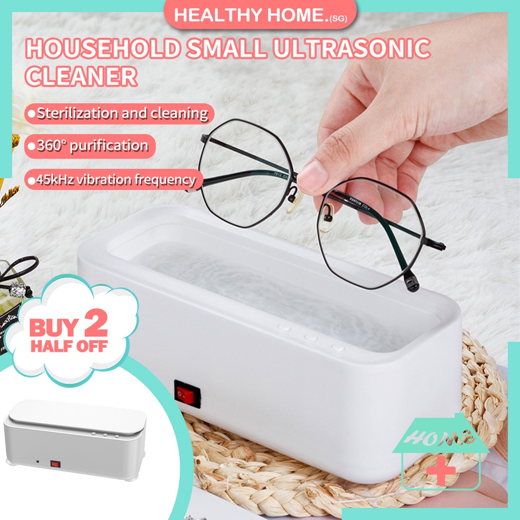 💕SG Stock💕Portable Ultrasonic Cleaner Glasses Watch Jewelry Denture Electric High Frequency