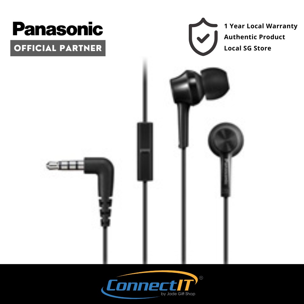 Panasonic RPTCM115 Wired In Ear Earphones for Smartphones with Mic and