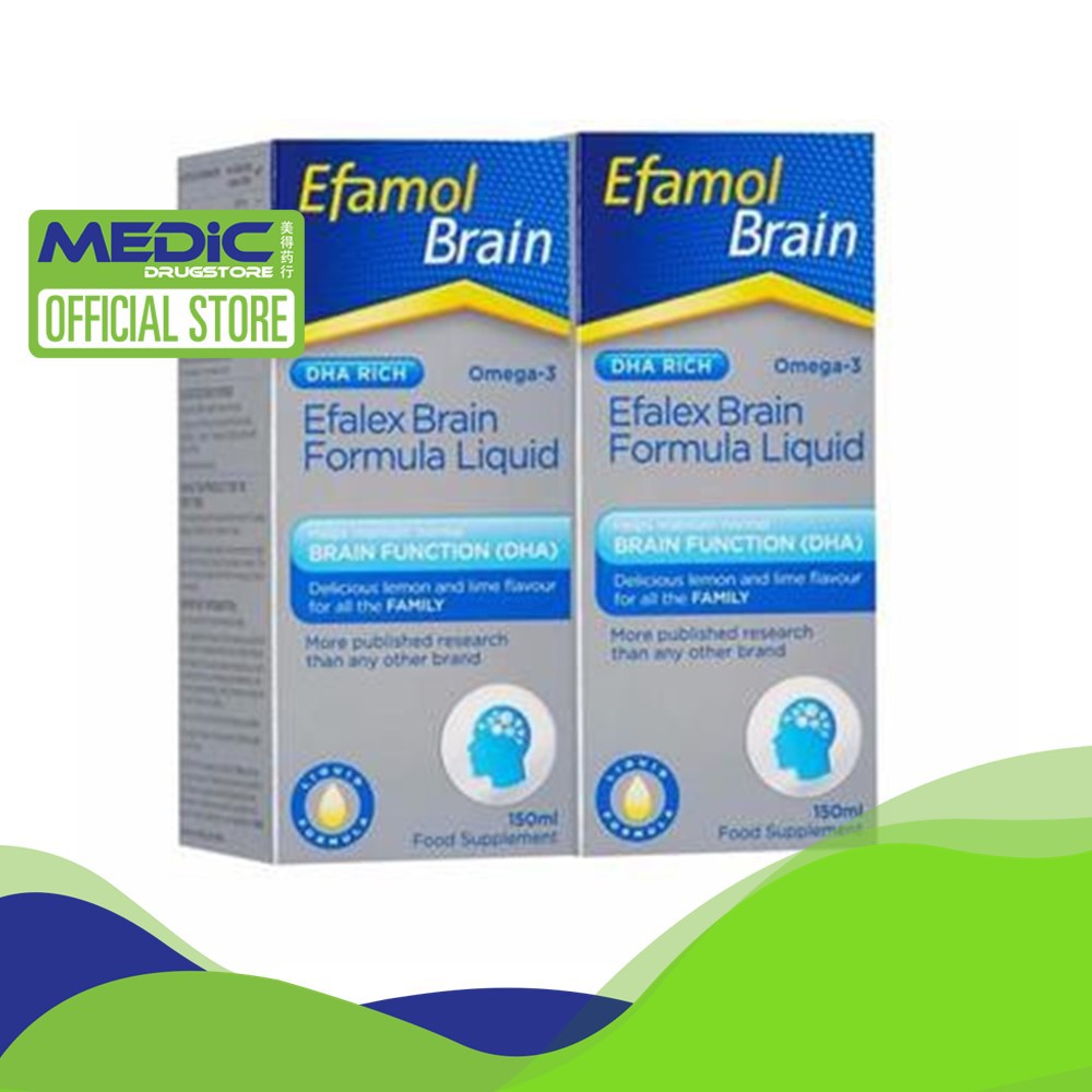 [Bundle of 2] Efamol Efalex Brain Formula Liquid Omega 3 and 6 150ml