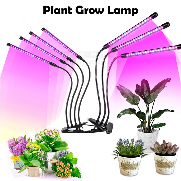 Plant Grow Lamp Simulate Sunlight With Adjustable LED And Timer Shopee Singapore