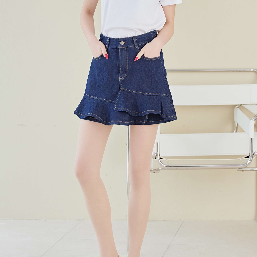 Eyouth 20134 Denim skorts hight waist casual jeans ladies shorts skirts