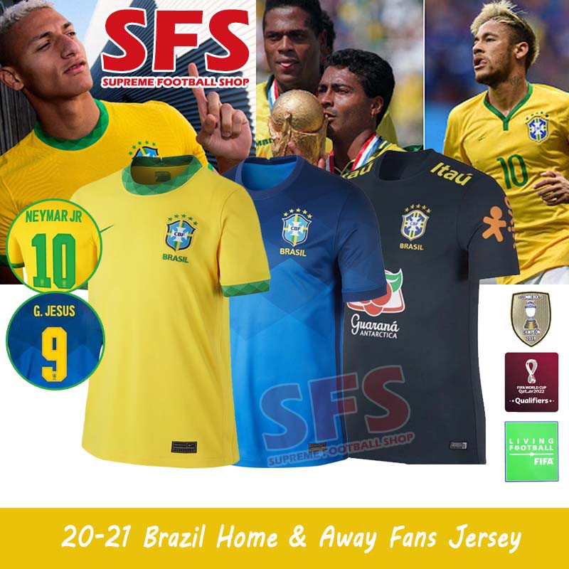【SFS】Top Qualtiy Brazil Copa America Home Away Football Jersey Soccer Jerseys 202021 Shopee