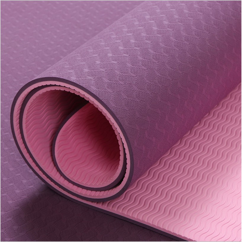 2layer TPE 6mm yoga Mat (Free 8mm Large Bag) Shopee Singapore