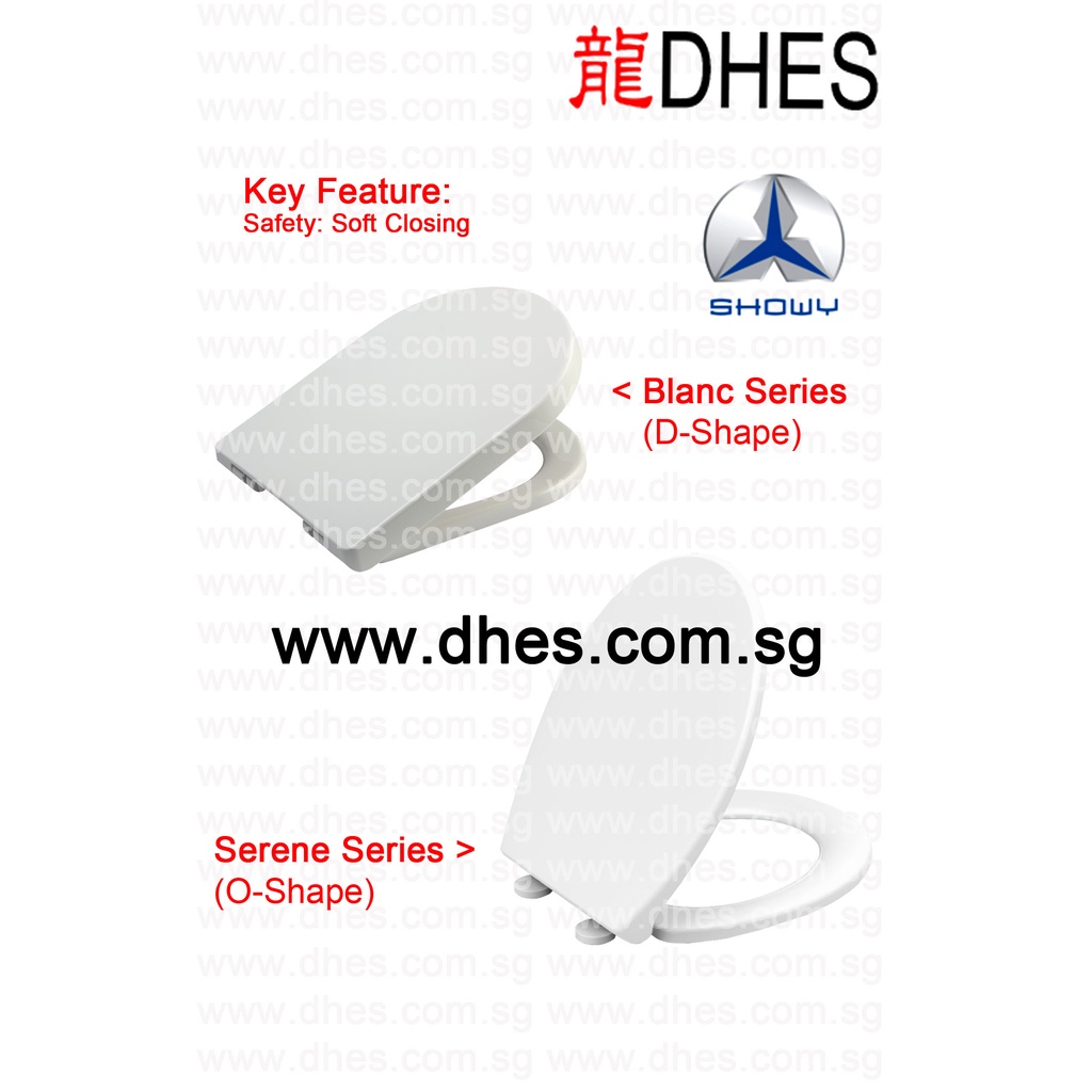 Showy Blanc Serene Soft Closing Toilet Seat For Singapore Market HBD BTO Condominium 2935 2493
