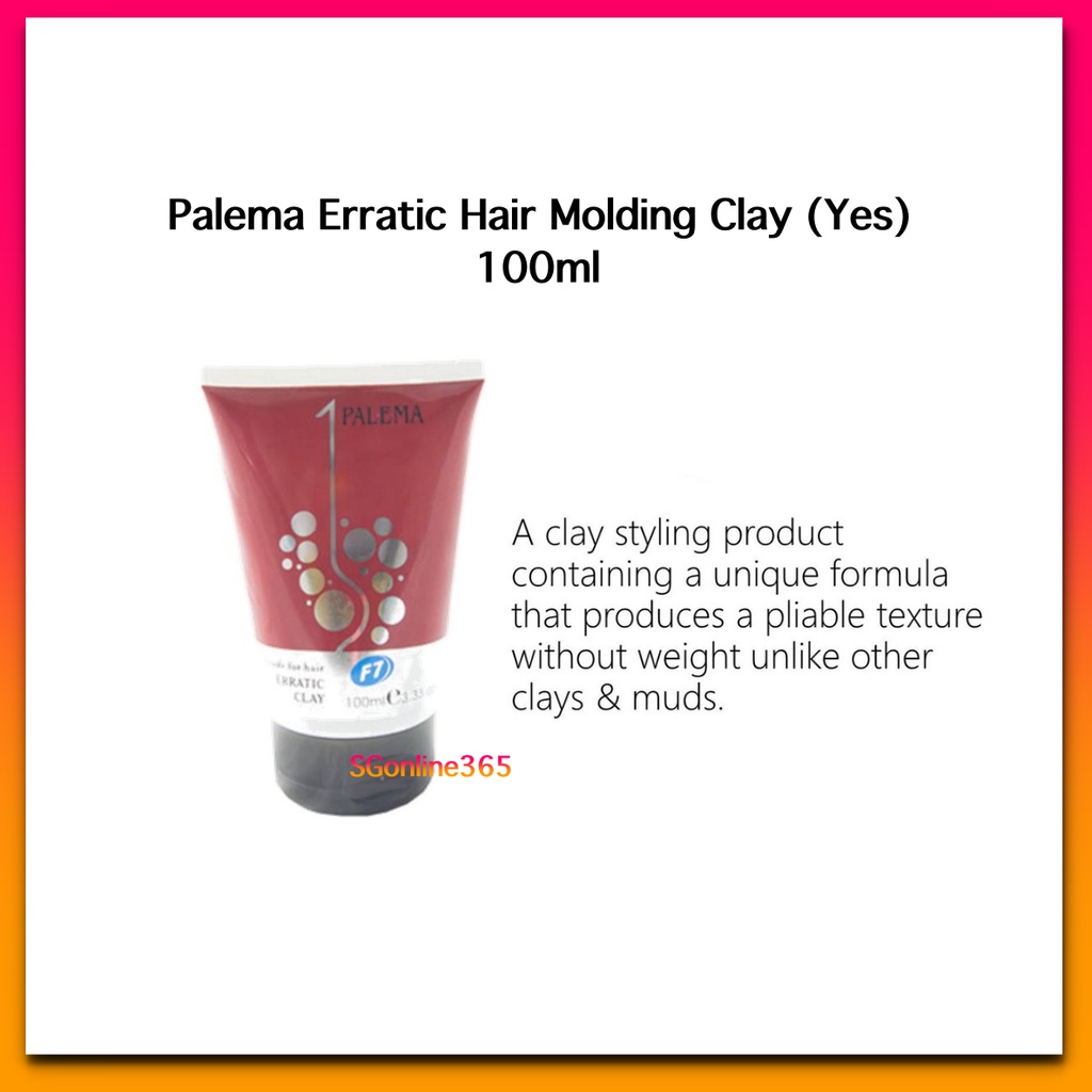 Palema Erratic Hair Molding Clay (Yes) 100ml Shopee Singapore