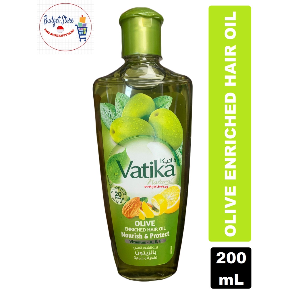 Vatika Olive Enriched Hair Oil 200 mL Shopee Singapore