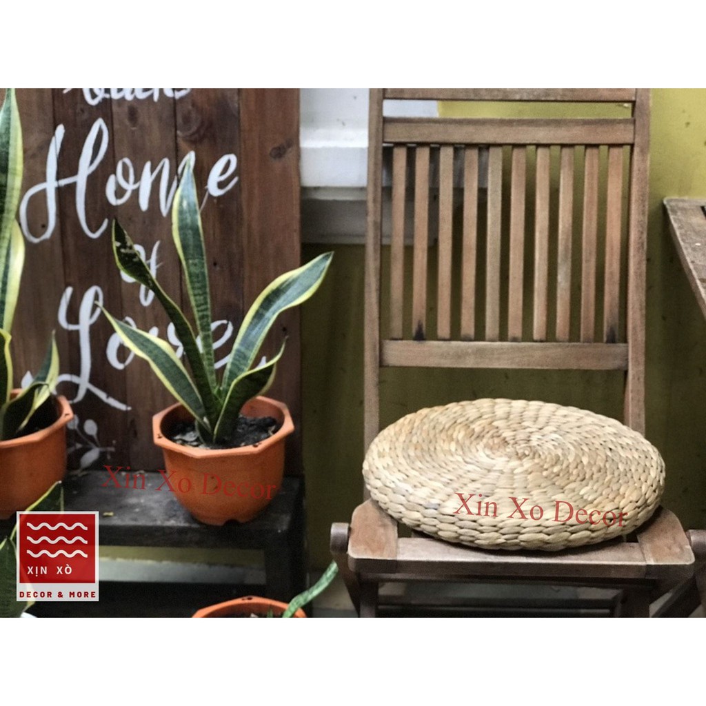 Water hyacinth stool D40 x H5 cm / Water hyacinth stool Shopee Singapore