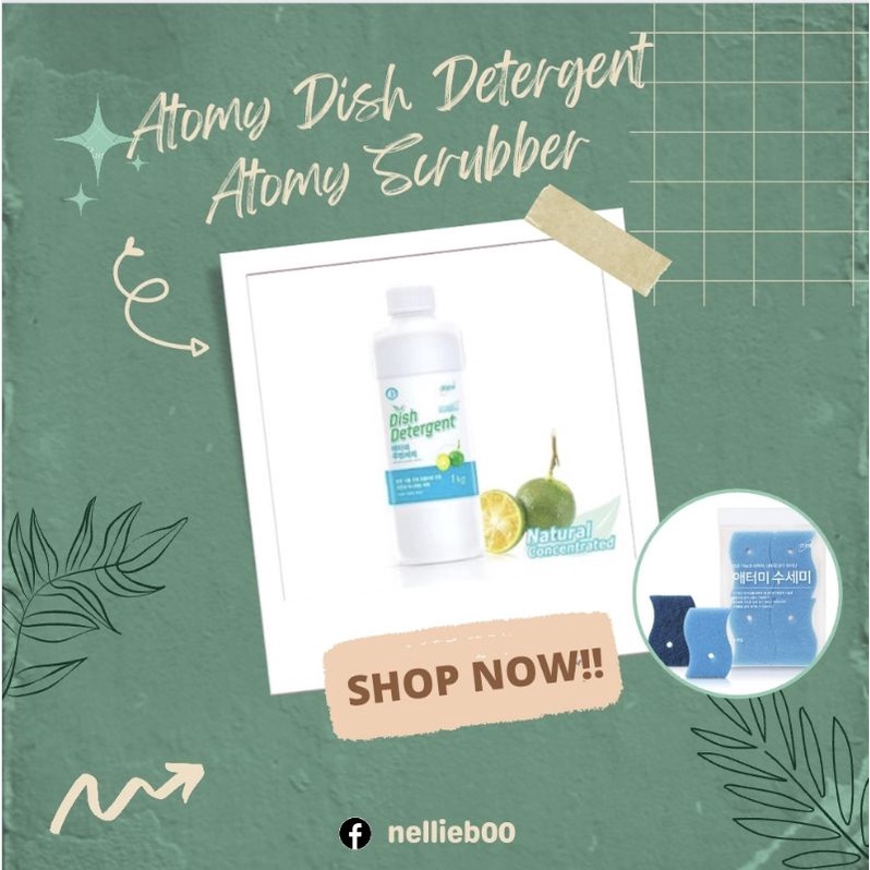 [READY STOCKS IN SG] Atomy Dish Detergent / Scrubber Shopee Singapore