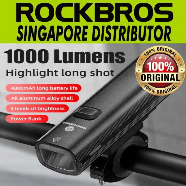 ROCKBROS Bicycle light USB 1000 Lumens Rechargeable Cycling Bike Front