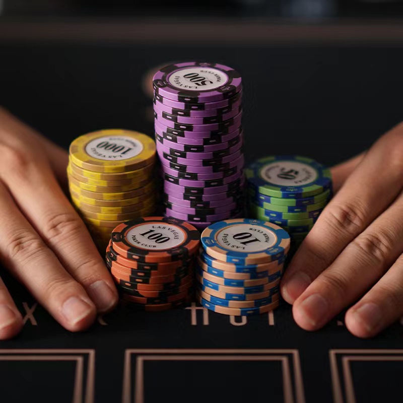 【SG Stock】 (FREE CASE) Poker Chips / Mahjong Chips / Texas Hold'em