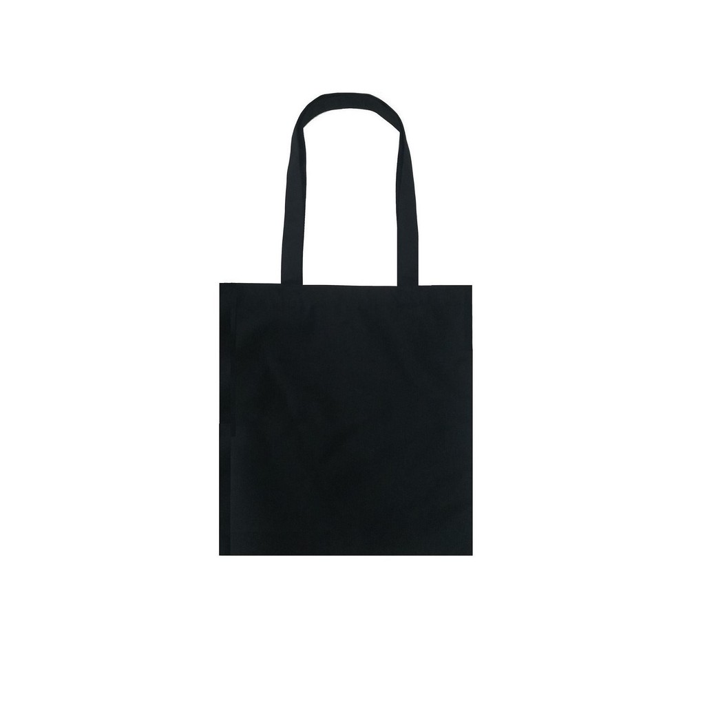 Plain Bag (SG Stock) black blended cotton shopping tote bag Shopee