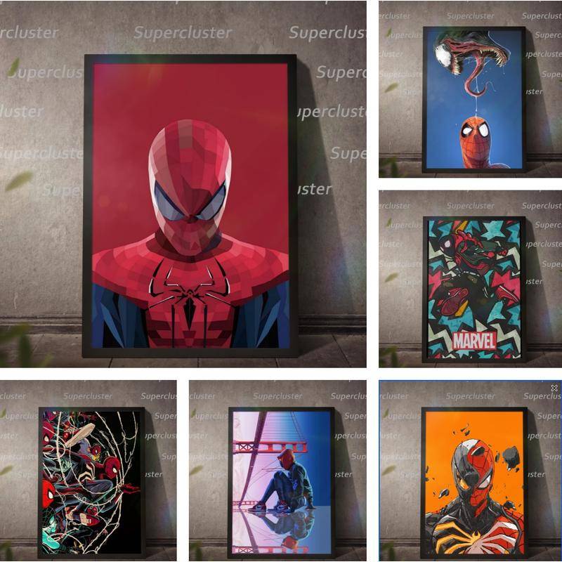 Spiderman Canvas Marvel Set canvas Painting Superhero SpiderMan wall