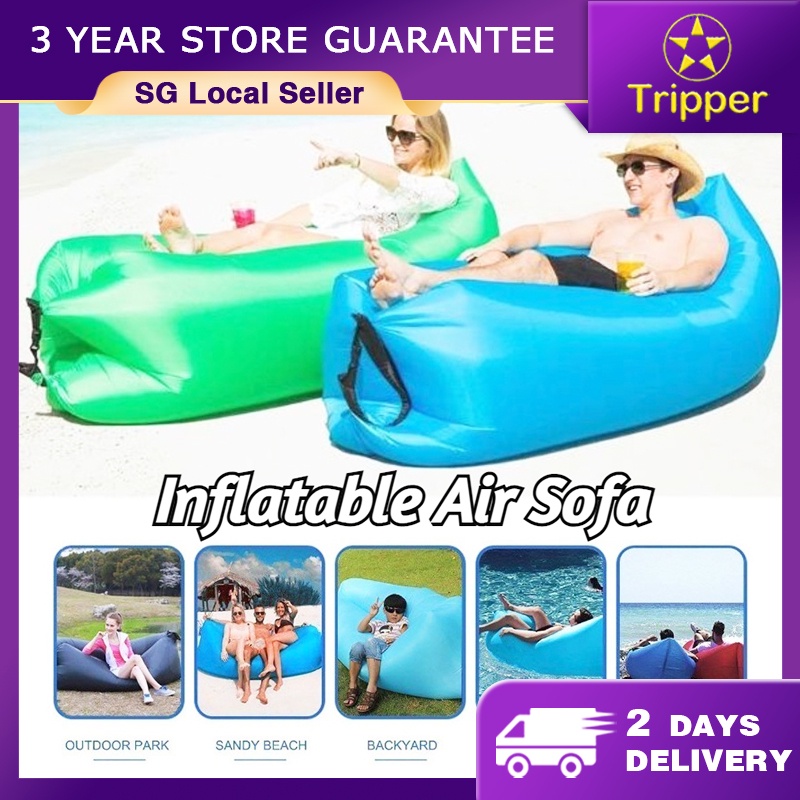 [Ready Stock]Air Sofa/ Beach Sofa/ Picnic Camping Sofa/ Sleeping Air