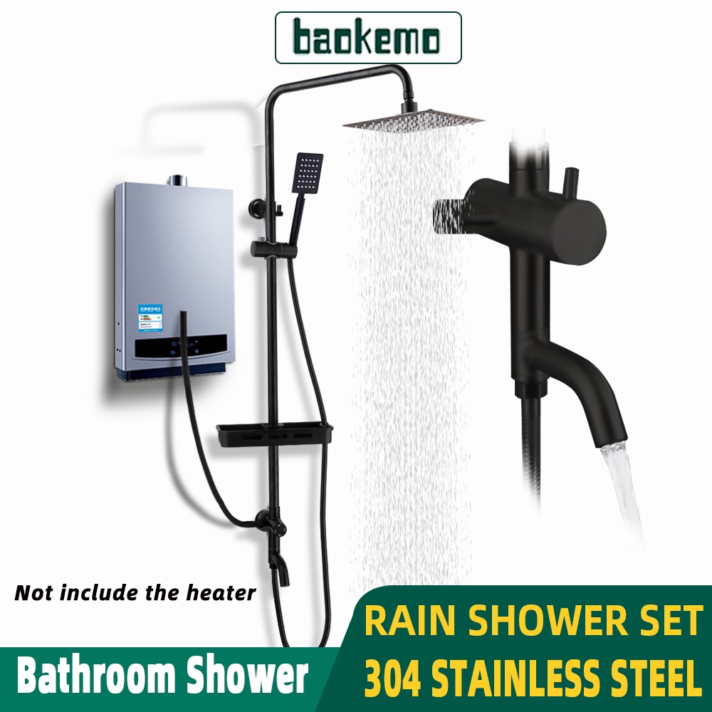 BAOKEMO Instant Water Heater Rain Shower Set bkm1049 Stainless Steel