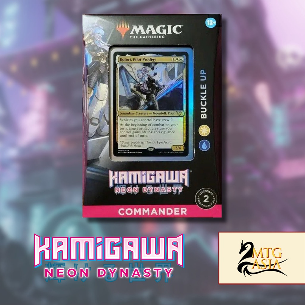 Kamigawa Neon Dynasty "Buckle Up" Commander Deck ENG Magic The Gathering MTGASIA Sealed BNIP