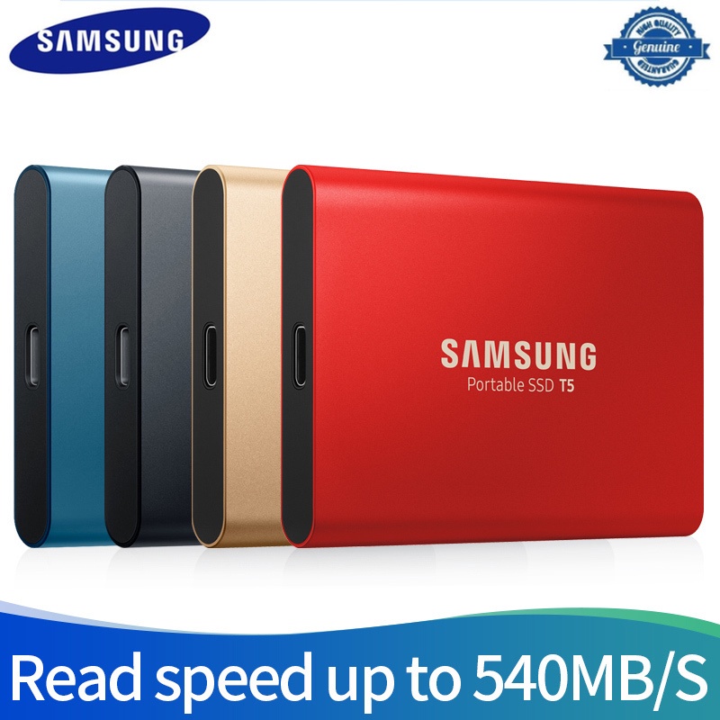 SAMSUNG T5 External SSD USB3.1 Gen2 (10GBps) 500GB Hard Drive External