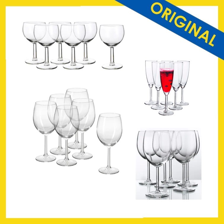 Singapore local stock wine glass EuropeanStyle Large (Set of 6