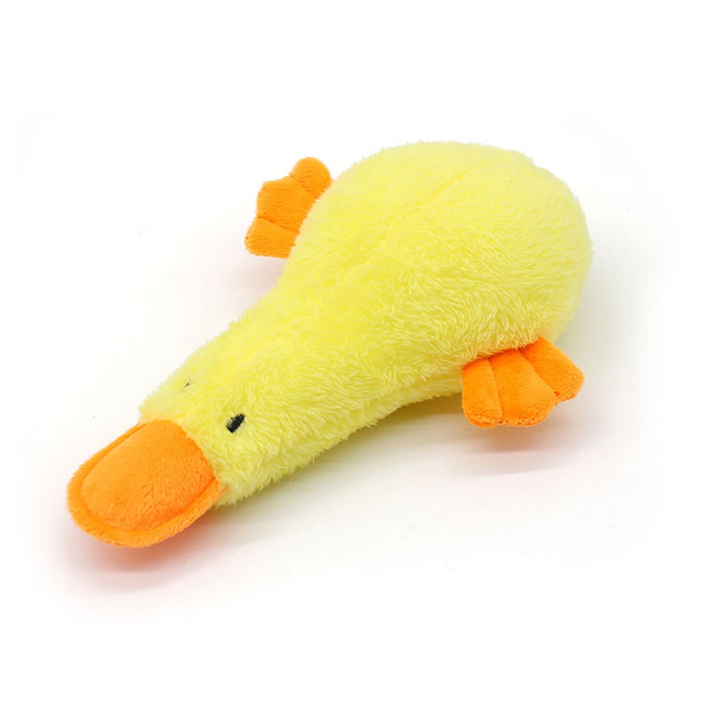 Pet Plush Dog Toy for Small Dogs and Cats, Cute Duck with Soft Squeaker