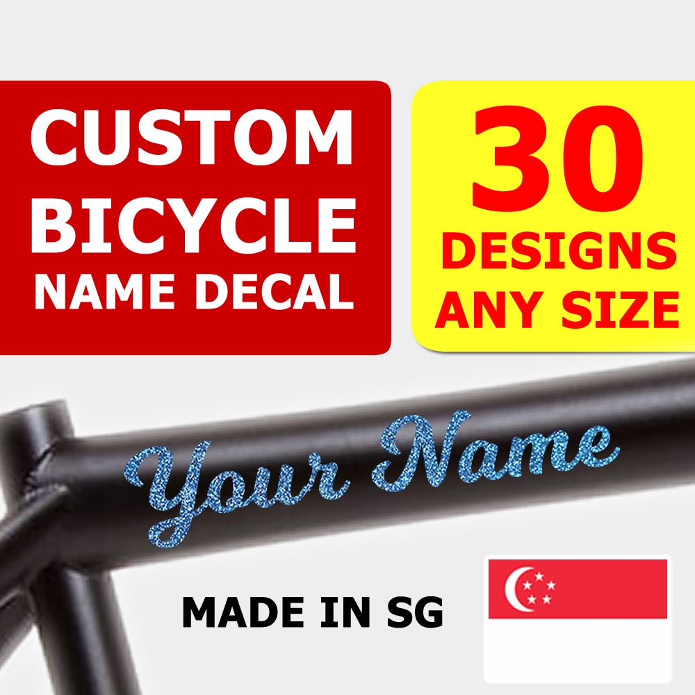 SG Wholesale Bicycle Bike Ebike Custom Name Decal Sticker for Brompton