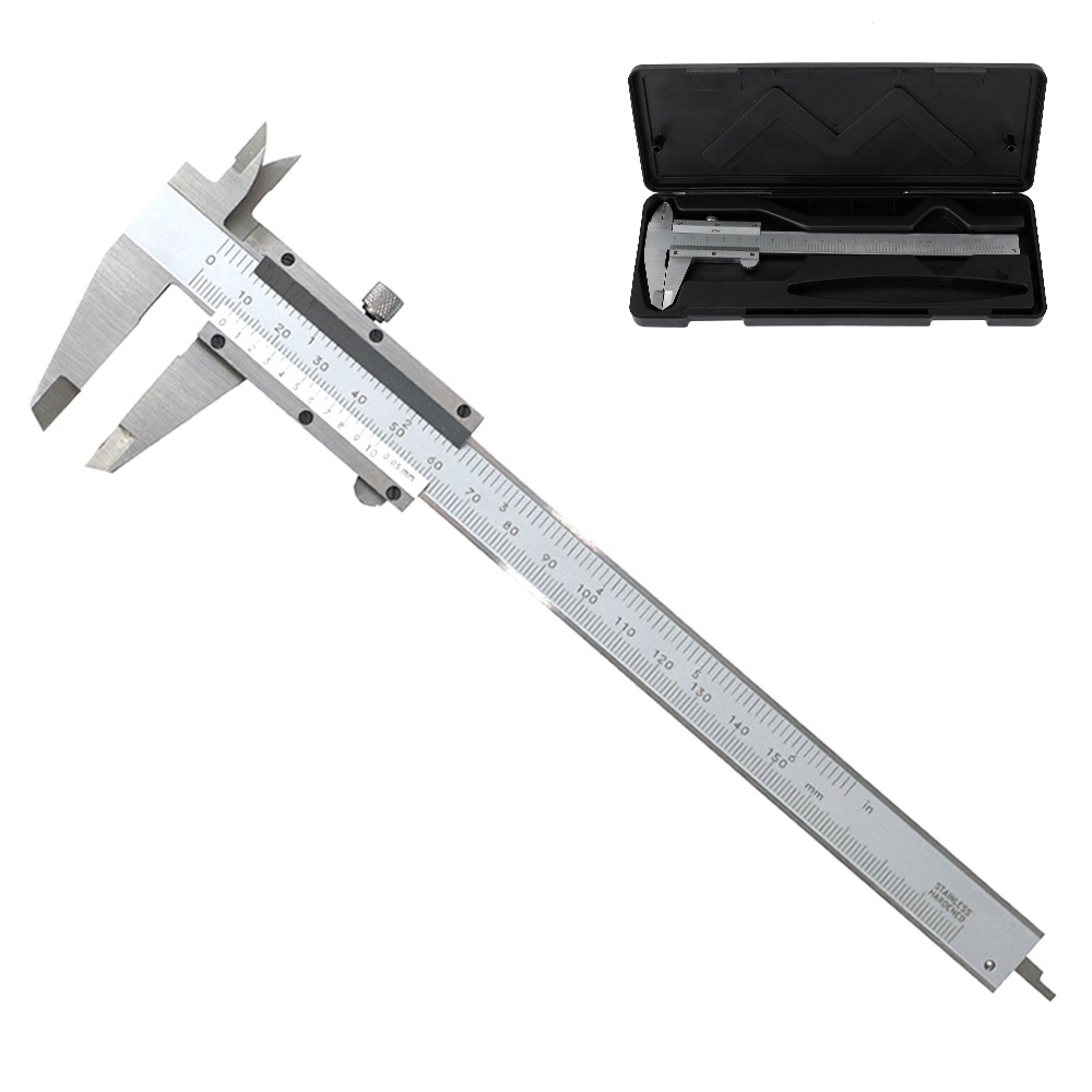 Ready Stock Vernier Caliper 6" 0150mm 0.05mm Stainless Steel Calipers