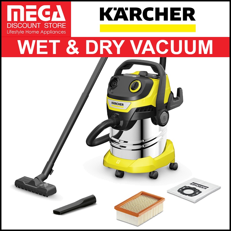 KARCHER WD5 STAINLESS WET AND DRY VACUUM CLEANER Shopee Singapore