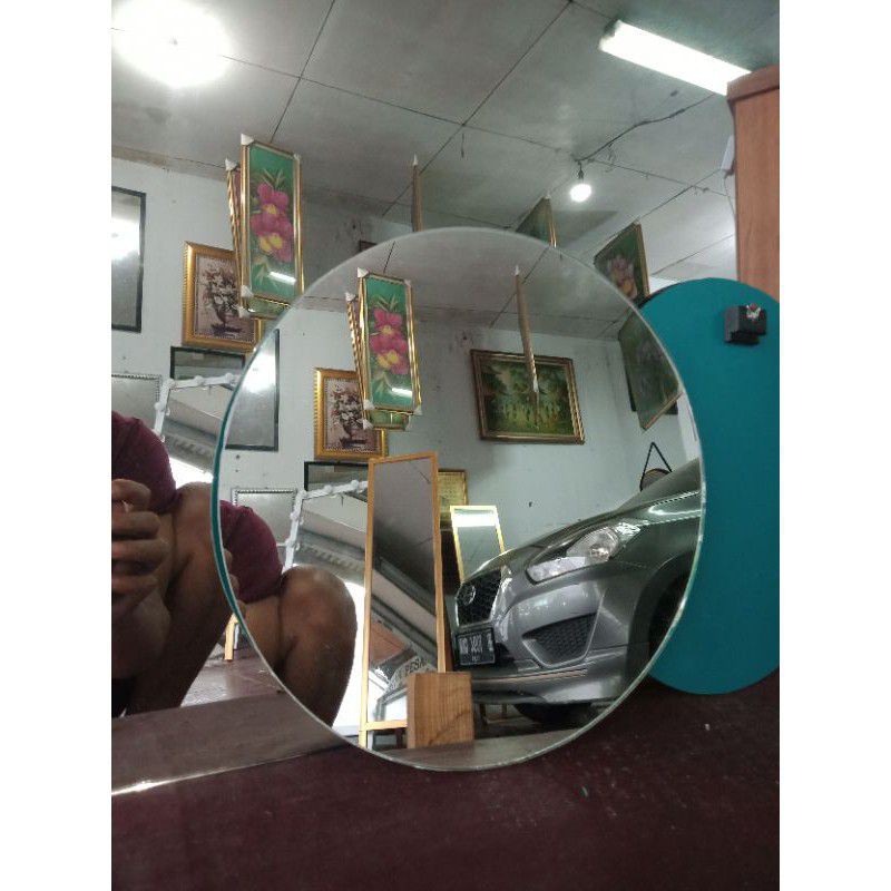 Plain Mirror Glass/Round Mirror/Wall Mirror/Minimalist Mirror/Bathroom